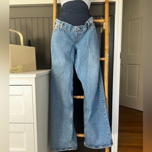 Abercrombie & Fitch Maternity Light Blue Baggy Jeans size 29